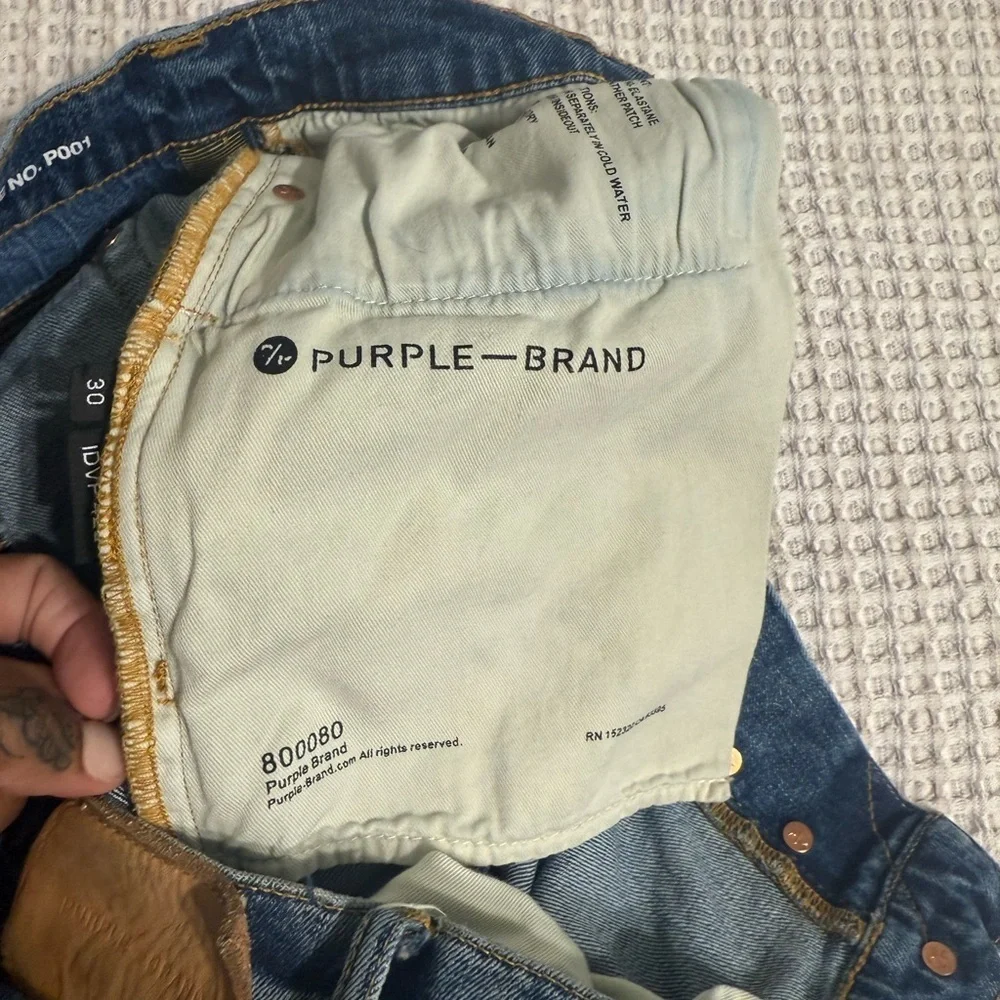 Purple bBrand Distress Skinny Jeans